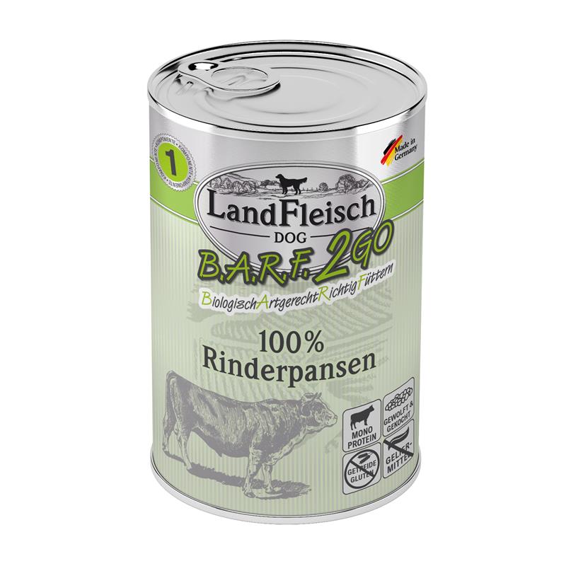 LandFleisch BARF 2GO 100% aus Rinderpansen