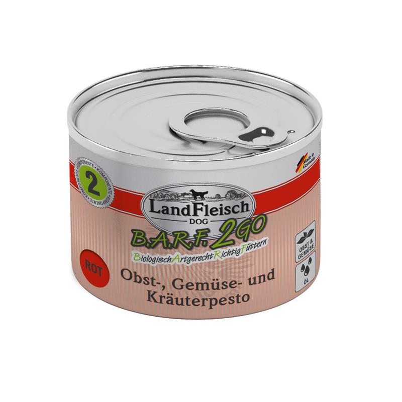 BARF 2GO Obst Gemüse und Kräuterpesto ROT