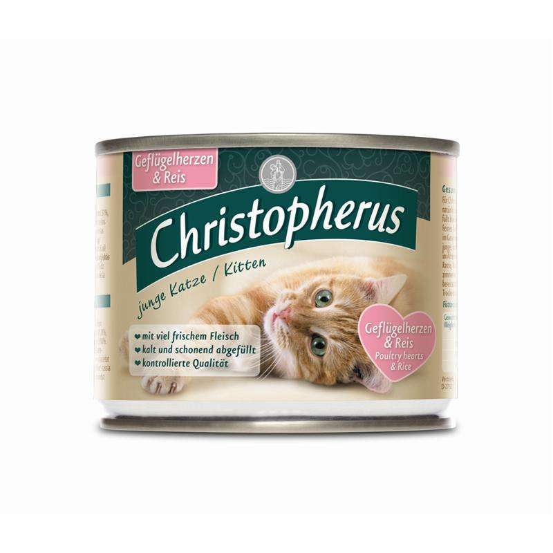 Christopherus Cat Für die Junge Katze Geflügelherzen & Reis