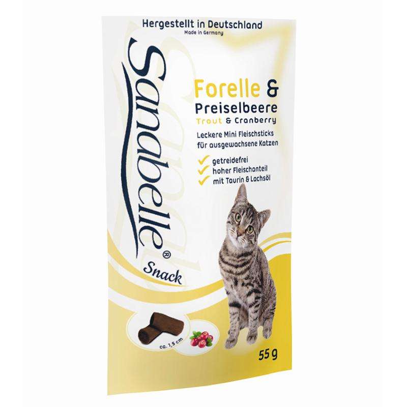 Sanabelle Snack mit Forelle & Preiselbeere
