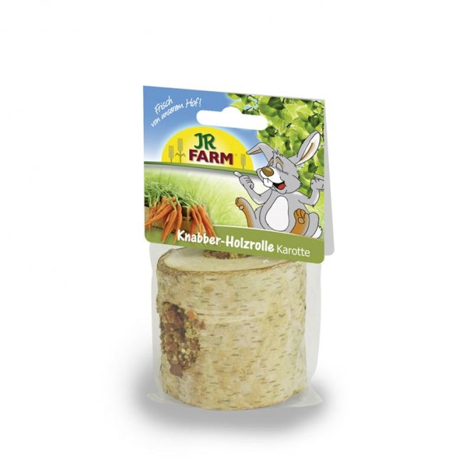 JR Farm Knabber Holzrolle mit Karotten