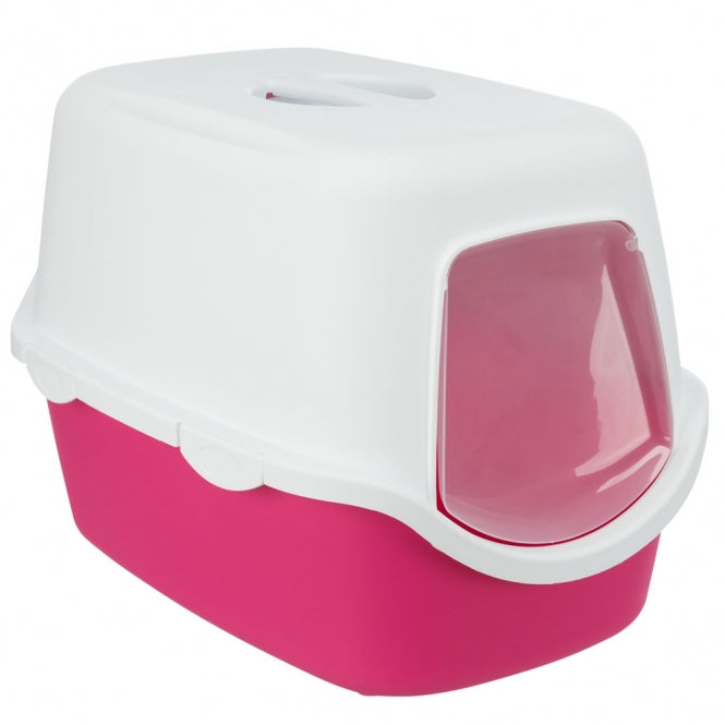 Trixie Katzentoilette Vico Pink Weiß