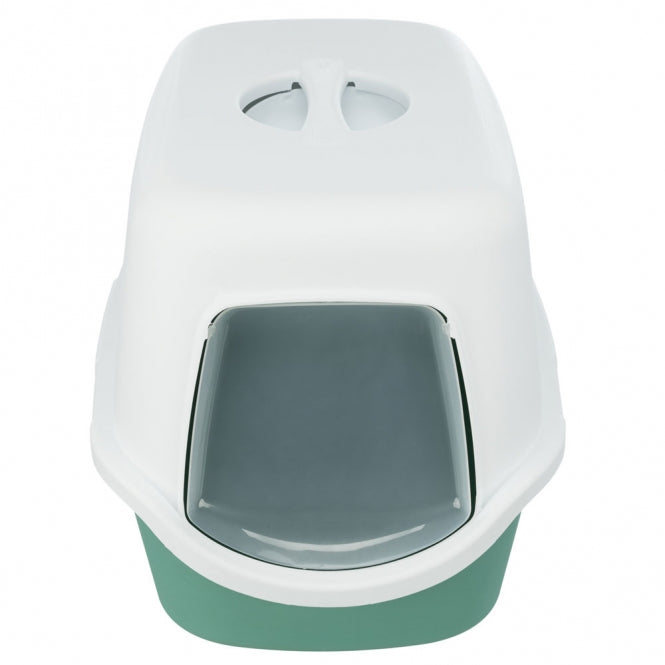 Trixie Katzentoilette Vico mit Motiv Grün Weiß Ansicht 2