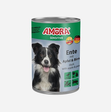 AMORA Dog Sensitive Ente + Apfel & Birne