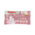 Amora Cat Pouchbeutel feine Mousse reich an Lachs 4 x 100 g cremiges Katzennassfutter mit Huhn, Rind und Lachs
