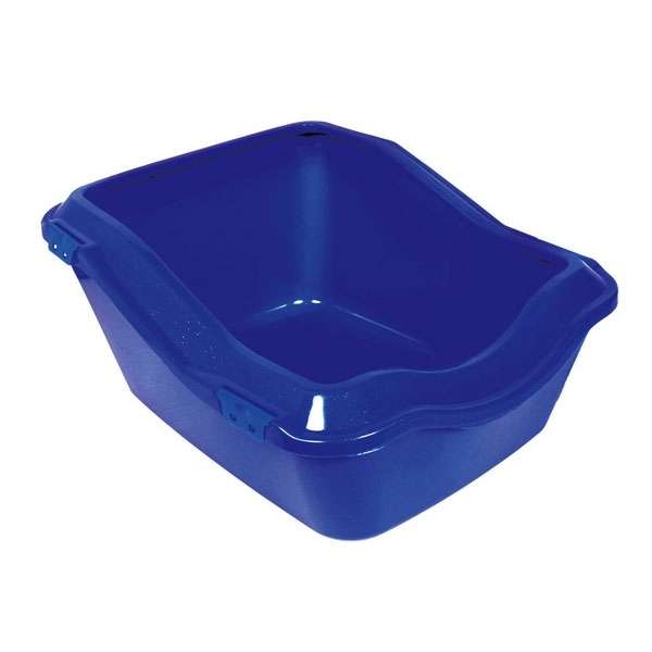 Trixie Cleany Cat Katzentoilette Blau Metallic