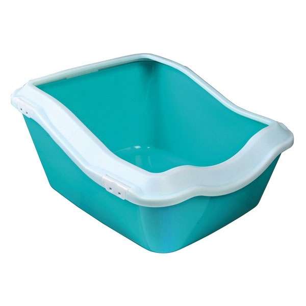 Trixie Cleany Cat Katzentoilette Weiß Aquamarin