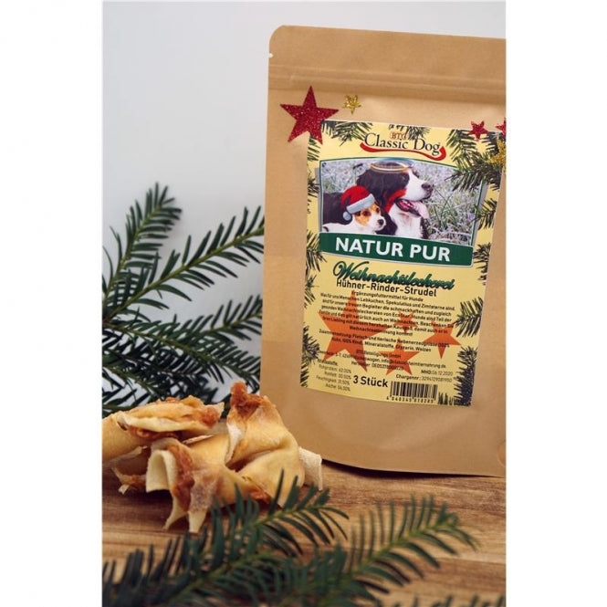 Weihnachtsleckerei Hühner/Rinder - Strudel