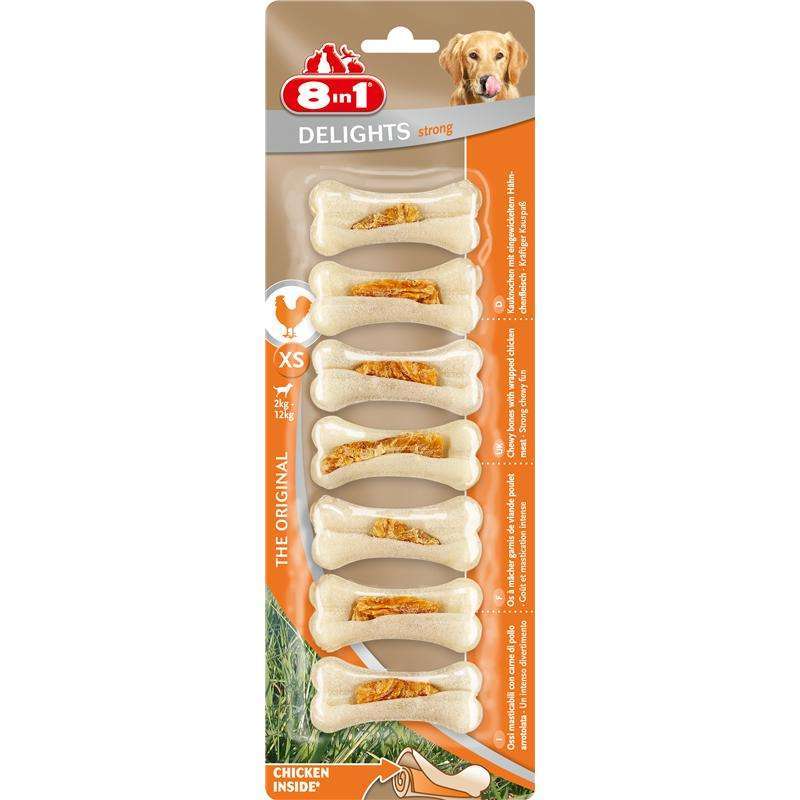8in1 Dental Delights Kauknochen Strong