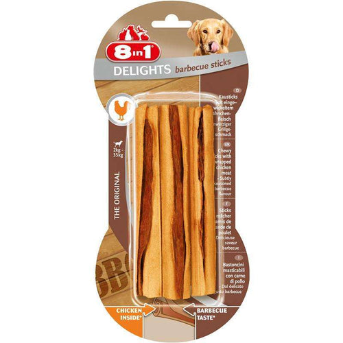 8in1 Delights BBQ 3er Sticks