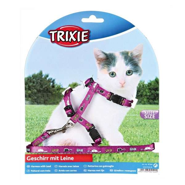 Trixie Kätzchen Garnitur mit Katzenmotiv für Kitten