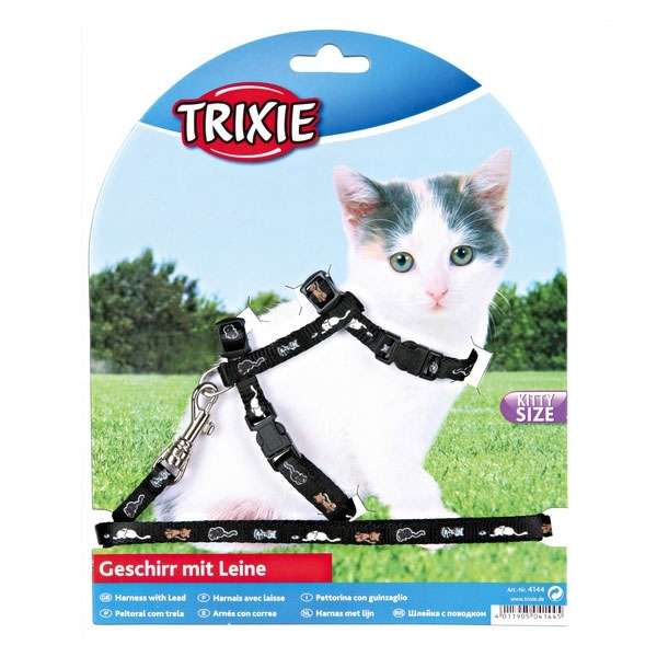 Trixie Kätzchen Garnitur mit Katzenmotiv für Kitten