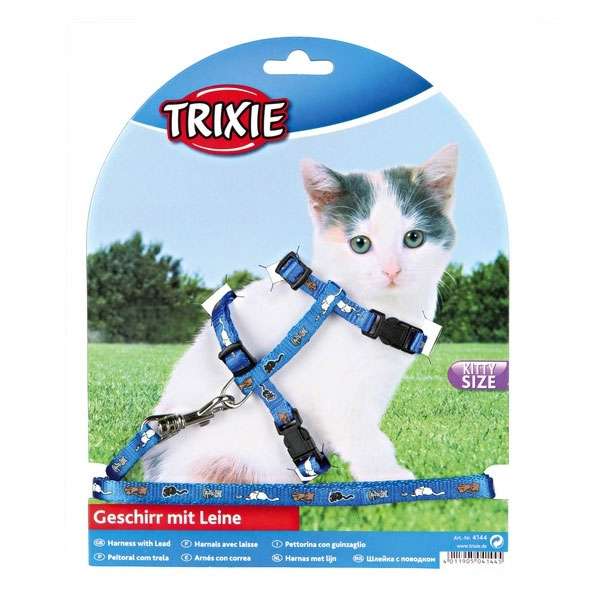 Trixie Kätzchen Garnitur mit Katzenmotiv für Kitten