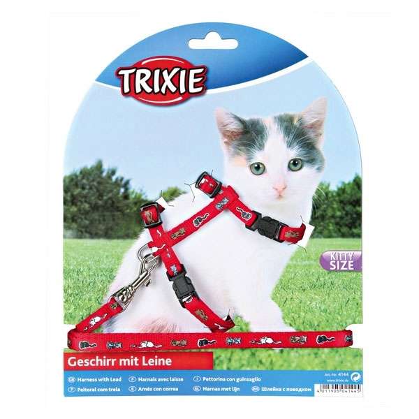 Trixie Kätzchen Garnitur mit Katzenmotiv für Kitten