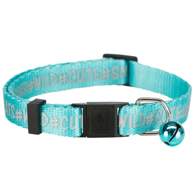 Trixie Katzenhalsband mit reflektierendem Aufdruck Sicherheit bei Nacht