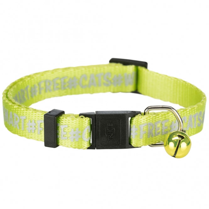 Trixie Katzenhalsband mit reflektierendem Aufdruck Sicherheit bei Nacht