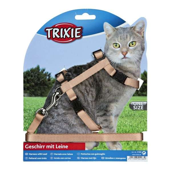 Trixie Katzen-Garnitur mit Leine und Schnappverschlüssen