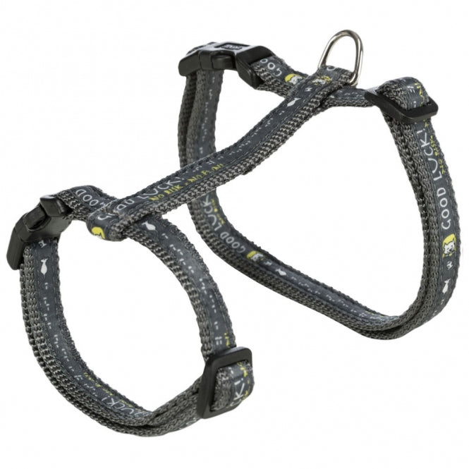 Trixie Katzengeschirr XL mit Leine und Motiv für große Katzen