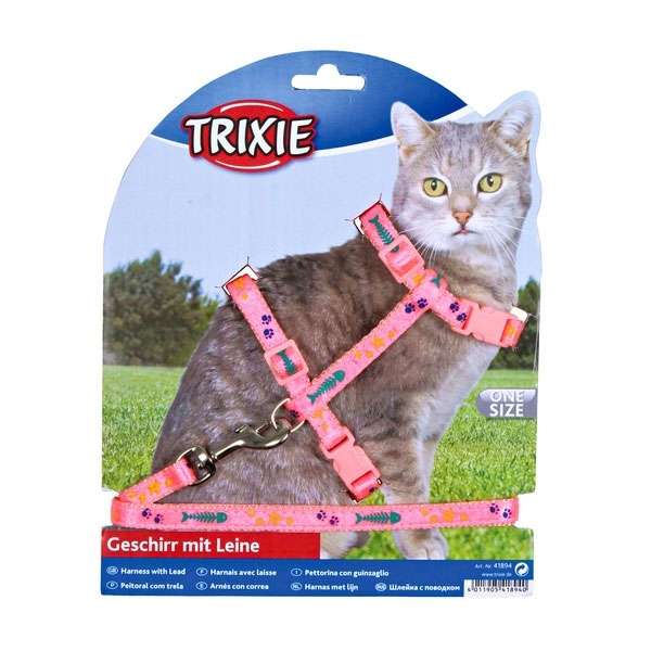 Trixie Katzen-Garnitur mit Leine und Motivband
