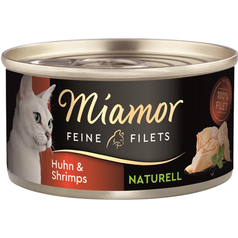 Miamor Feine Filets Naturelle Huhn & Shrimps