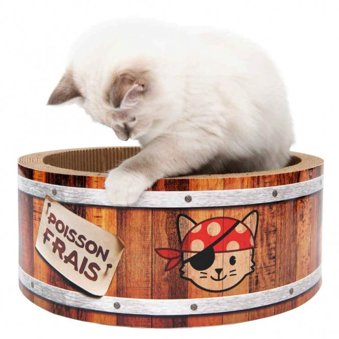 CATIT Play Pirates Kratzer in Fass - Form