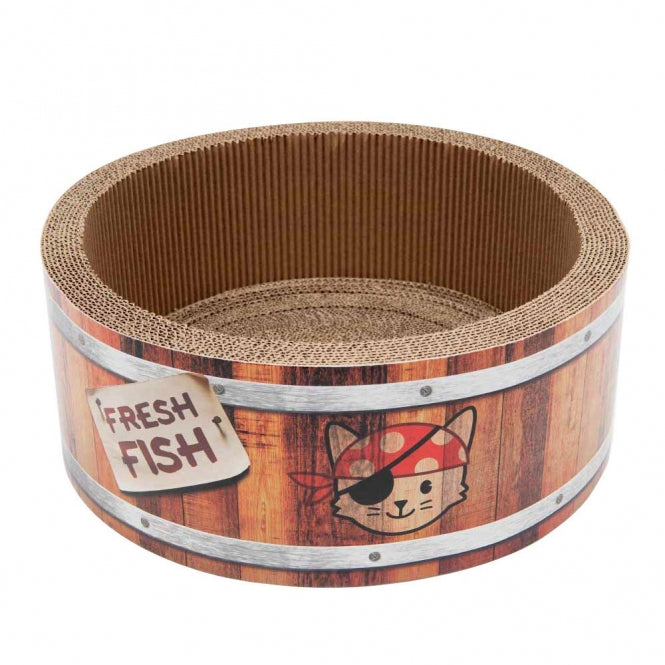 CATIT Play Pirates Kratzer in Fass - Form