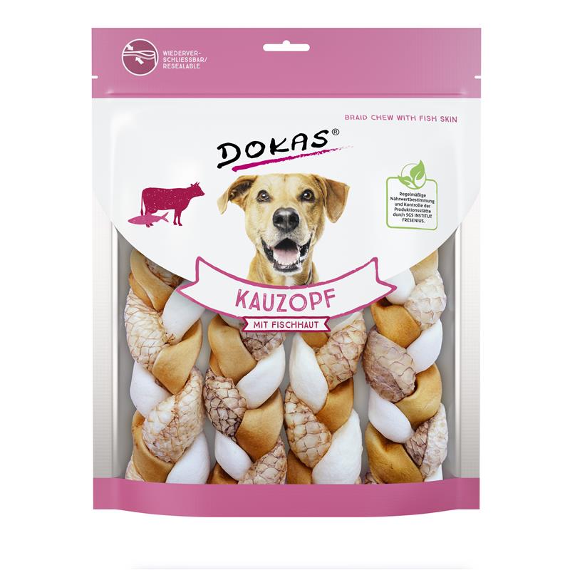 Dokas Snack Kauzopf mit Fischhaut