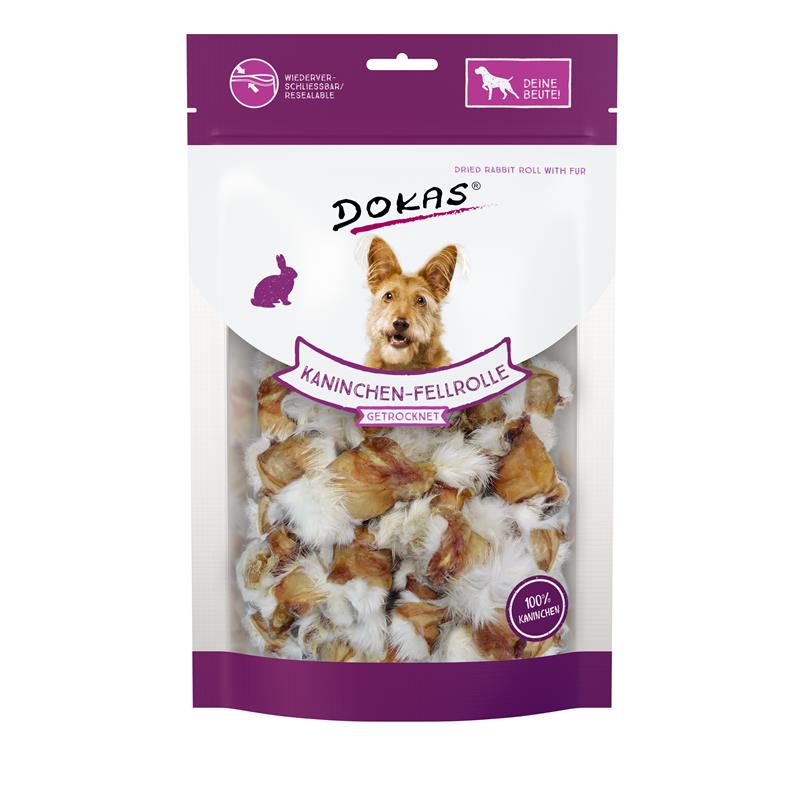 Dokas Snack Kaninchen - Rolle mit Fell