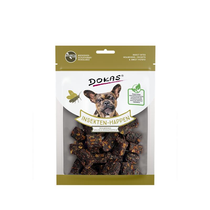 Dokas Snack Insekten Happen Mehlwürmer, Grillen, Süßkartoffel