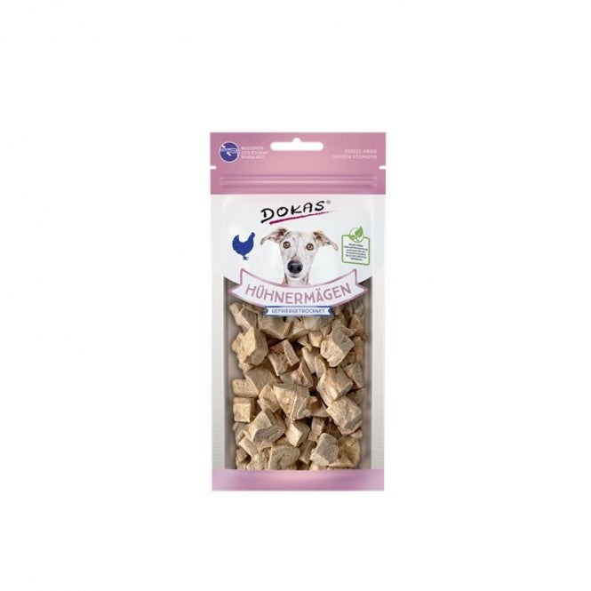 Dokas Snack Hühnermägen gefriergetrocknet