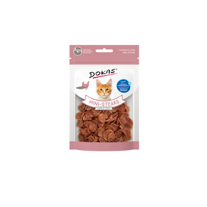 Dokas Cat Snack Mini - Steaks Huhn + Fisch