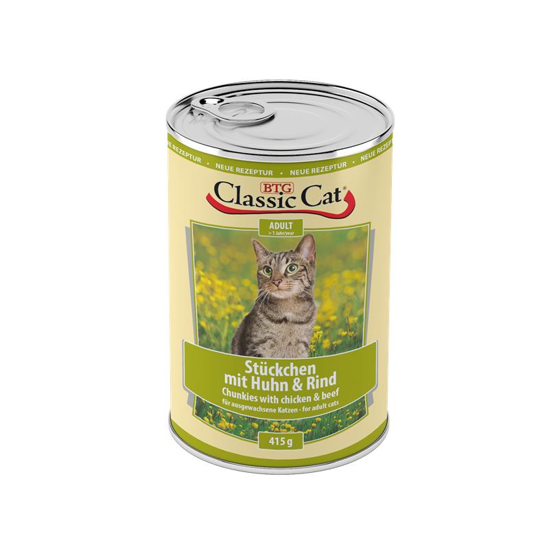 Classic Cat Stückchen mit Huhn & Rind