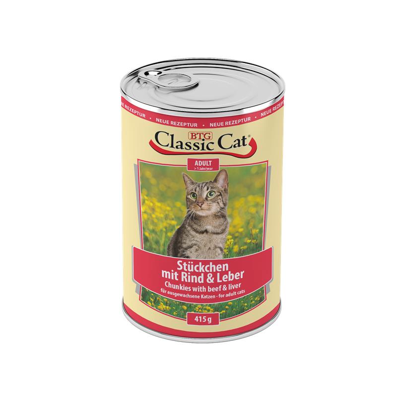 Classic Cat Stückchen mit Rind & Leber