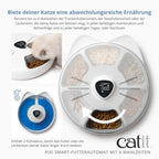 Catit PIXI Smart - Futterautomat für 6 Mahlzeiten