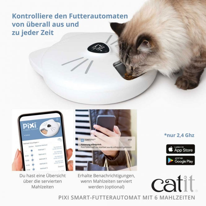 Catit PIXI Smart - Futterautomat für 6 Mahlzeiten