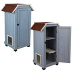 Trixie Katzenhaus Cat's Home großes Outdoor-Katzenhaus aus Holz