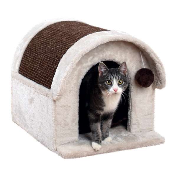 Trixie Katzenhaus Arlo aus Holz für den Garten und Balkon