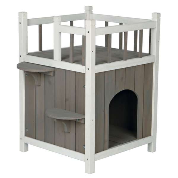 Trixie Katzenhaus Cat's Home mit Balkon und Aussichtsplattform