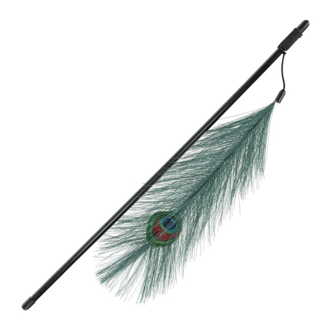 Trixie Spielangel mit Pfauenfeder aus Kunststoff / Polyester