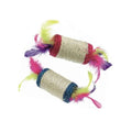 Karlie Sisal - Spielrolle mit Federn + Rassel