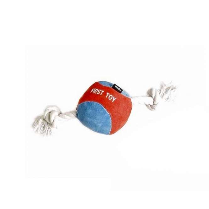 Karlie Flamingo Puppy Ball aus Leder- / Baumwollmix