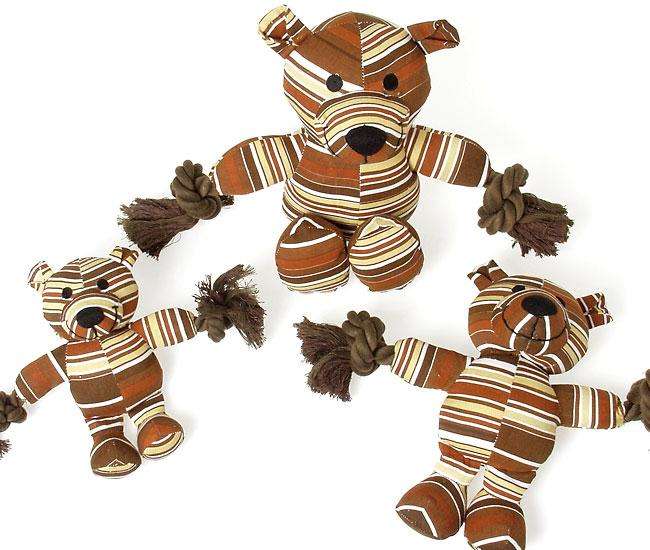 Karlie Senior Dog Toy Bär mit Seil