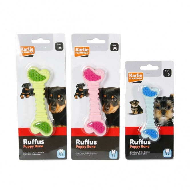 Karlie Flamingo Ruffus Puppy Vollgummi Dento Knochen