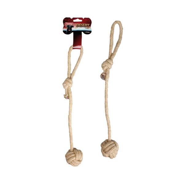 Karlie Flamingo Jute Knotenball Desert mit Schlaufe