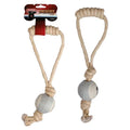 Karlie Flamingo Tennisball mit Jute Griff Desert