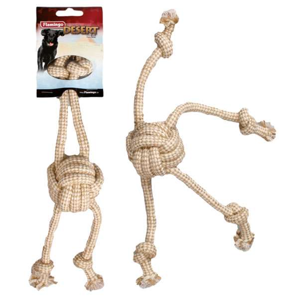 Karlie Flamingo Jute Knotenball Desert mit Seilen