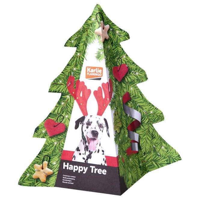Karlie Flamingo Weihnachtsbaum mit Hundekeksen