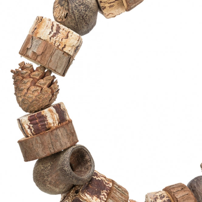 Ringschaukel aus Holz & Tannenzapfen