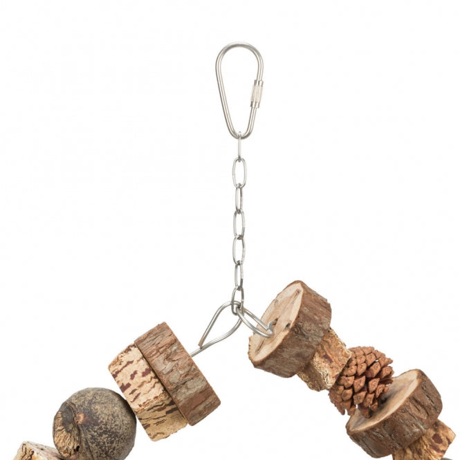 Ringschaukel aus Holz & Tannenzapfen