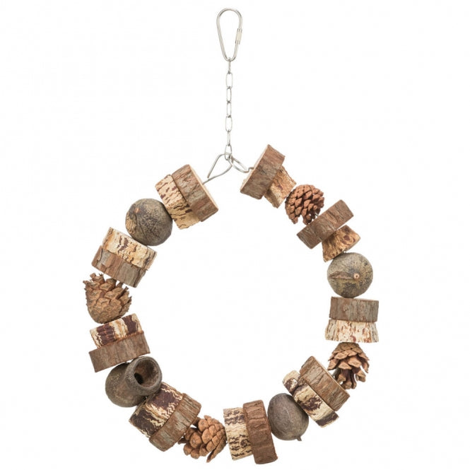 Ringschaukel aus Holz & Tannenzapfen